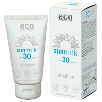 Eco cosmetics mleczko na słońce SPF 30 sensitive 75ml cena 57,90zł