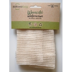 Sakwabag woreczek wielorazowy rozmiar M 25x30 cm 1sztuka cena 14,95zł
