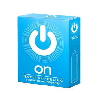 Prezerwatywy ON natural feeling naturalne odczucie 3 sztuki cena 5,90zł