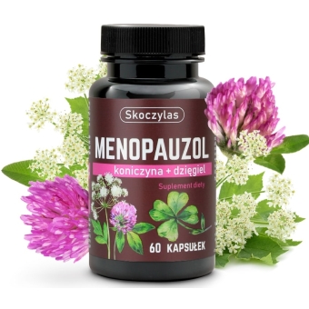 Menopauzol czerwona koniczyna + dzięgiel 60kapsułek Purelab Marek Skoczylas cena 34,00zł