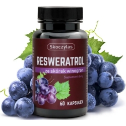 Skoczylas Resweratrol ze skórek winogron 60kapsułek cena 49,00zł