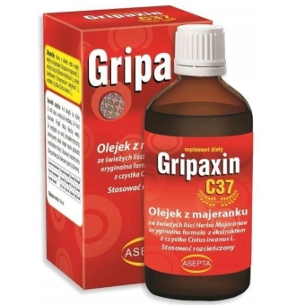 Gripaxin C37 olejek z majeranku i bazylii 100ml Asepta cena 84,90zł