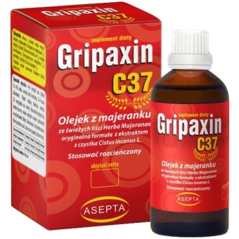 Asepta Gripaxin C37 – olejek z majeranku krople 100ml cena 83,30zł