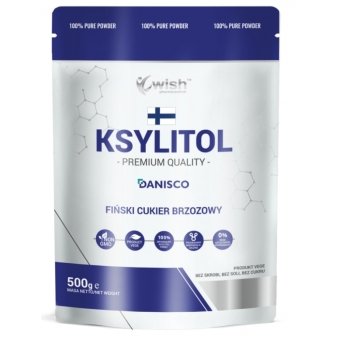 Wish Pharmaceutical Ksylitol 100% Fiński Cukier Brzozowy Danisco 500g  Produkt Vege cena 34,90zł
