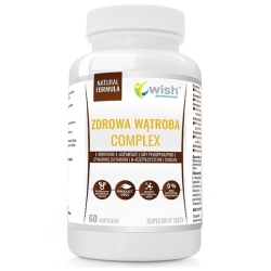 Wish Pharmaceutical Zdrowa Wątroba Complex, Karczoch, Ostropest, Cholina 60kapsułek Produkt Vege cena 35,90zł