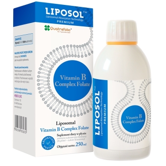 Liposol B Complex Folate 100%TM 250 ml cena 79,90zł