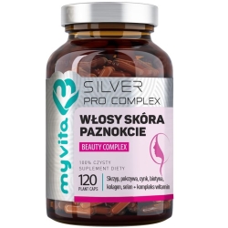 Myvita Silver Pure Włosy, skóra, paznokcie beauty kompleks 120kapsułek cena 59,50zł