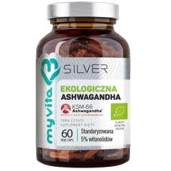 MyVita Silver Pure Ashwagandha BIO 60kapsułek cena 37,00zł