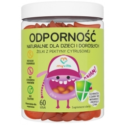 MyVita Odporność naturalne żelki dla dzieci i dorosłych 60sztuk cena 29,50zł