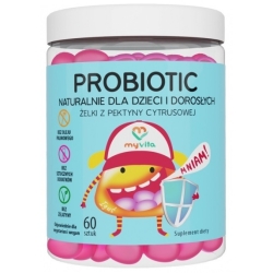 MyVita Probiotic naturalne żelki dla dzieci i dorosłych 60sztuk cena 28,95zł