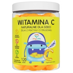 MyVita Witamina C naturalne żelki dla dzieci 120sztuk cena 39,90zł