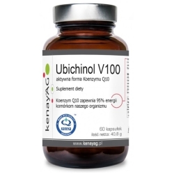 Kenay Ubichinol V100 aktywna forma Koenzymu Q10 60kapsułek cena 118,95zł