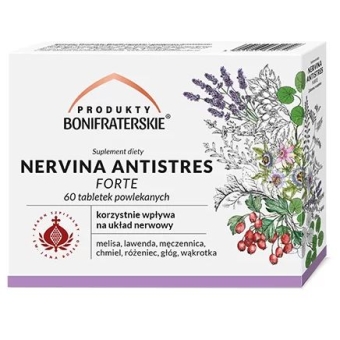 Nervina Antistres Forte 60tabletek Produkty Bonifraterskie cena 16,55zł