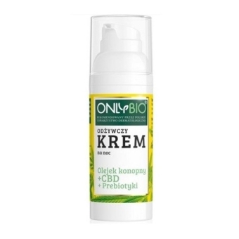 Onlybio Krem odżywczy na noc CBD+prebiotyki 50 ml cena 38,90zł