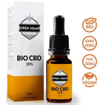 Open Hemp Bio CBD 20% olejek konopny premium certyfikowany Bio Global cena 296,65zł