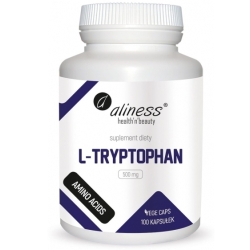 Aliness L-Tryptophan 500mg 100kapsułek Vege cena 34,90zł