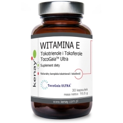 Kenay Witamina E Tokotrienole i Tokoferole TocoGaia™ Ultra 30kapsułek cena 40,90zł