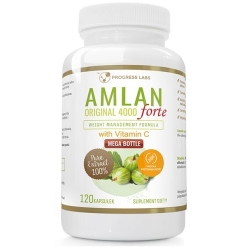 Amlan Forte 4000mg Agrest Indyjski 120kapsułek Progress Labs cena 28,90zł