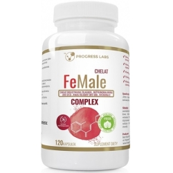 FeMale Żelazo Chelat Complex 120 kapsułek Progress Labs cena 36,00zł