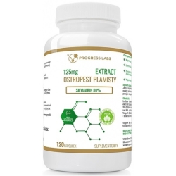 Ostropest Plamisty Extract 125mg 120 kapsułek Progress Labs cena 28,00zł