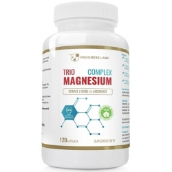 Trio Magnesium Complex 400mg 120 kapsułek Progress Labs cena 30,00zł