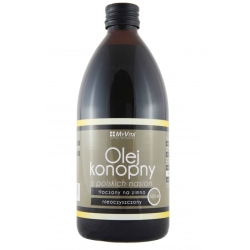 Myvita olej konopny z polskich nasion tłoczony na zimno nierafinowany 500ml cena 47,50zł