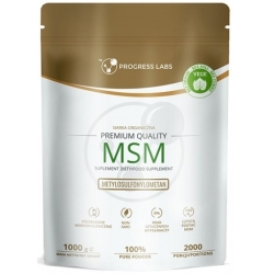 MSM Siarka Organiczna w proszku Vege (1000g) 1kg Progress Labs cena 48,00zł