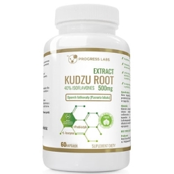 Kudzu Root Extract 500mg 40% isoflavones dla Wegan 60kapsułek Progress Labs cena 34,90zł