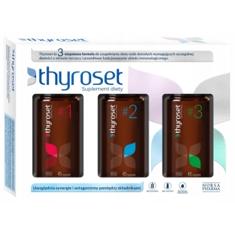Thyroset 3x45 kapsułek Norsa Pharma cena 104,90zł