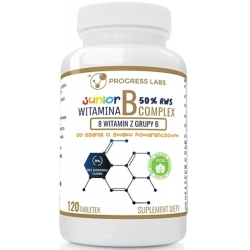 Witamina B Complex Junior 50% 120 tabletek do ssania Progress Labs cena 21,90zł