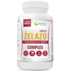 Żelazo Chelat Complex 120kapsułek Wish Pharmaceutical cena 38,00zł