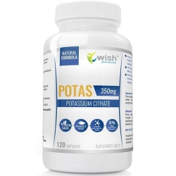 Potas 350mg Cytrynian Potasu 120kapsułek Wish Pharmaceutical cena 29,00zł