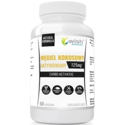 Węgiel Kokosowy Aktywowany 60kapsułek Wish Pharmaceutical cena 18,90zł