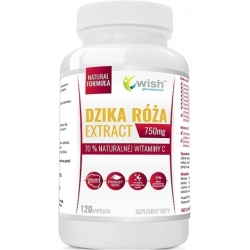 Dzika Róża 70% Naturalna Witamina C 120 Kapsułek Wish Pharmaceutical cena 39,90zł
