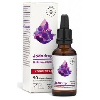 Aura Herbals Jodadrop - bioaktyne źródło jodu, koncentrat krople 30ml cena 44,90zł
