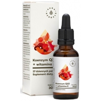 Aura Herbals Koenzym Q10 + Witamina E krople 30ml cena 43,50zł