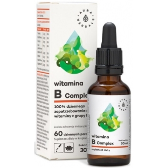 Aura Herbals Witamina B Complex krople 30ml cena 19,50zł