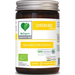 Chrom BIO 100mcg 100tabletek BeOrganic cena 29,99zł