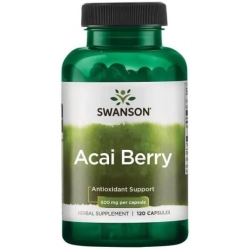 Swanson Acai Berry owoce 500mg 120kapsułek cena 35,99zł