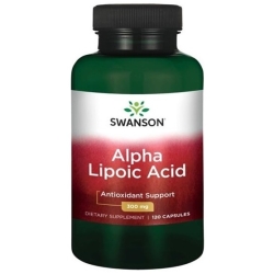 Swanson Ala (kwas alfa liponowy) 300mg 120kapsułek cena 74,90zł