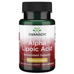 Swanson Ala (kwas alfa liponowy) 50mg 120kapsułek cena 35,90zł