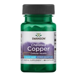 Swanson Albion Chelat Miedzi 2mg 60kapsułek cena 11,90zł