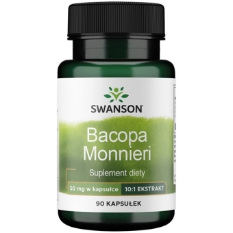 SWANSON Bacopa Monnieri 10:1 extract 90kapsułek cena 23,50zł