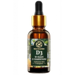 Witamina D3 2000IU w oleju z czarnuszki 30 ml Herbal Monasterium cena 30,90zł