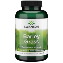 Swanson Barley Grass 500mg (sproszkowany sok z młodej trawy jęczmienia) 240tabletek cena 51,90zł