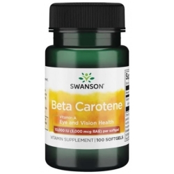 Swanson Beta Carotene 10,000 IU 100kapsułek cena 15,90zł
