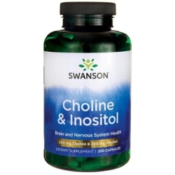 Swanson Cholina & Inozytol 250kapsułek cena 88,80zł
