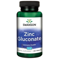 Swanson Cynk glukonian 250tabletek cena 35,90zł