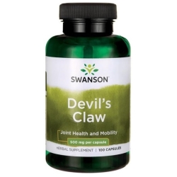 Swanson devil's claw 500mg diabelski pazur 100 kapsułek  cena 29,90zł