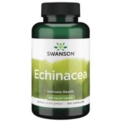 Swanson Echinacea (jeżówka purpurowa) 400mg 100kapsułek cena 19,90zł